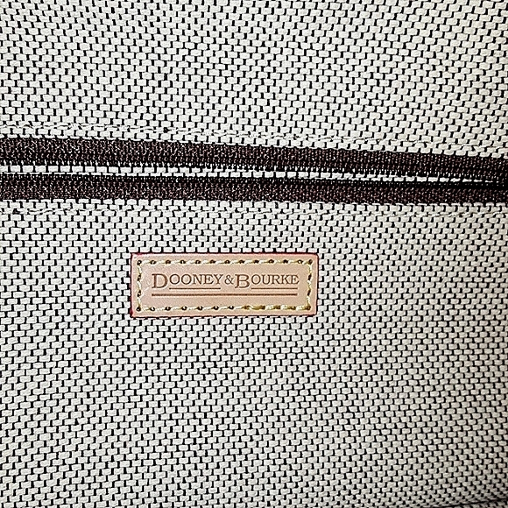 Vintage Dooney & Bourke Double Pocket Tote Bag Satchel Purse - Picture 13 of 16